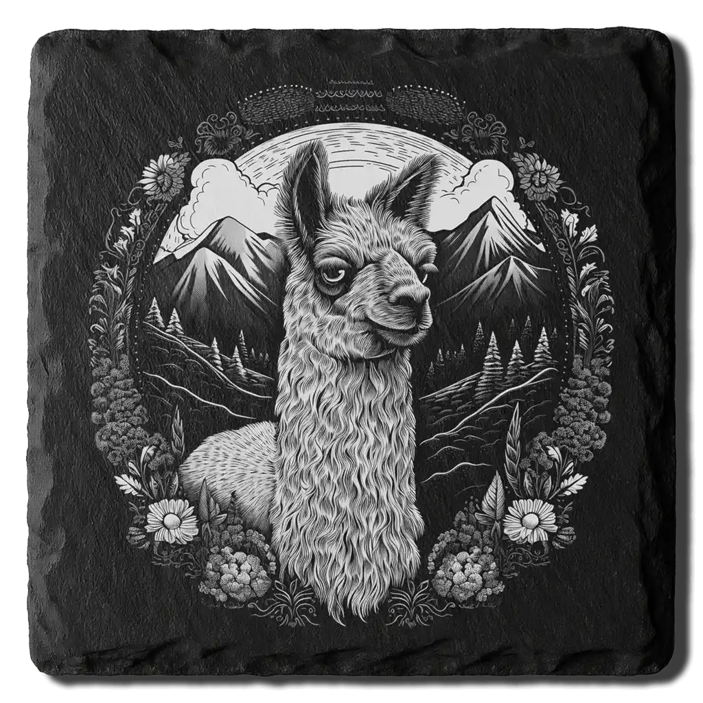 llama-laser-engraving-slate